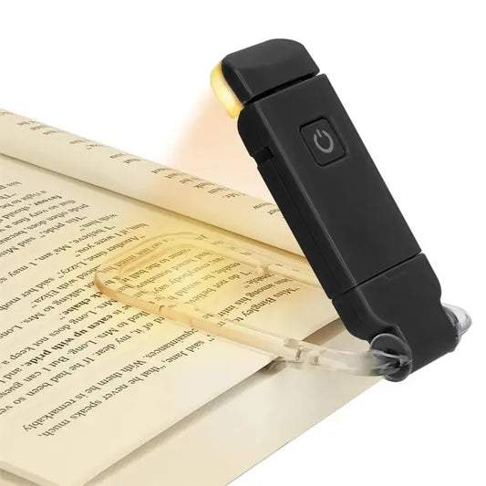 Lampka LED USB do czytania książek (ładowana, ochrona oczu)