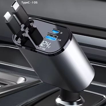 Ładowarka Samochodowa USB-C Zwijana