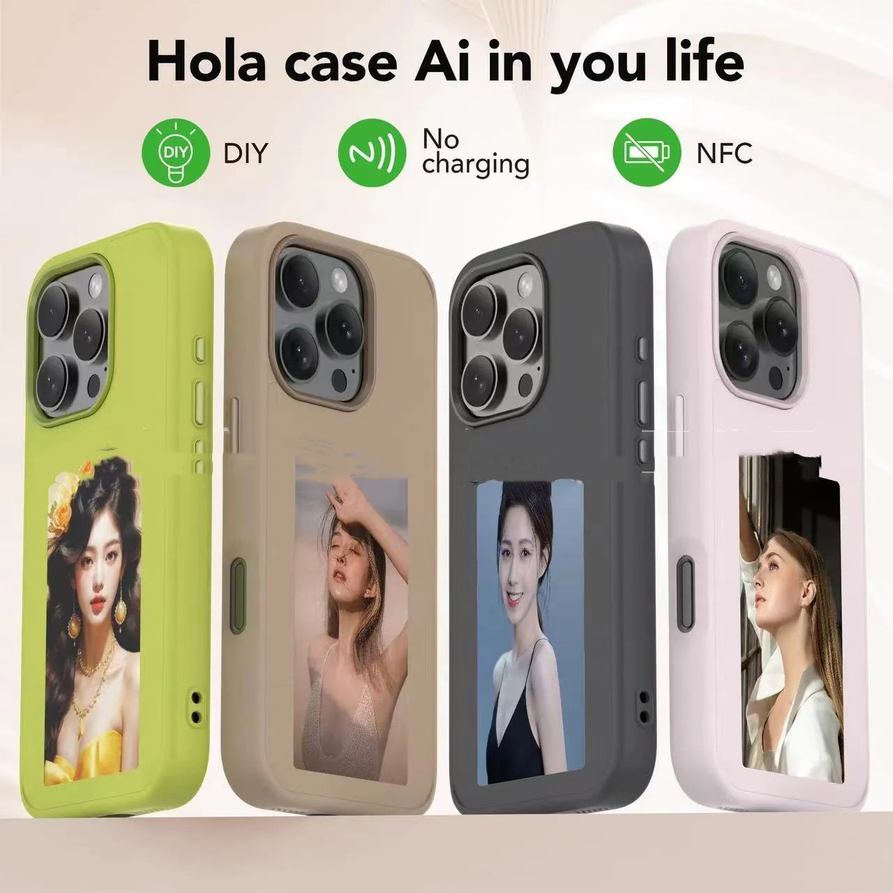 Coque de Téléphone DIY avec Écran E-ink de Projection