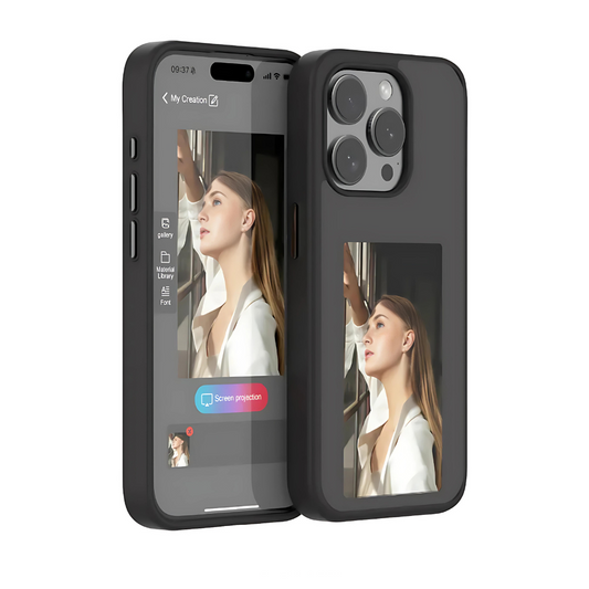 Etui na telefon z ekranem E-Ink