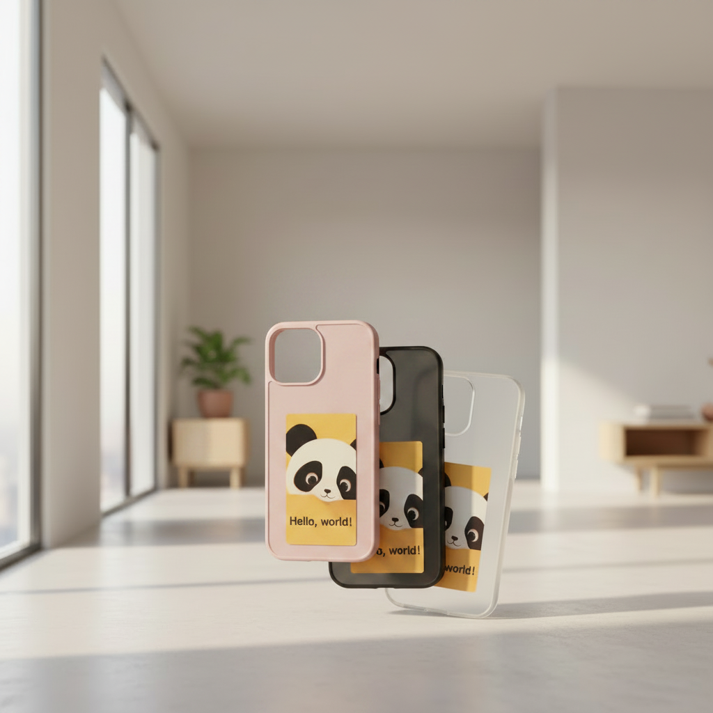 Coque de Téléphone DIY avec Écran E-ink de Projection